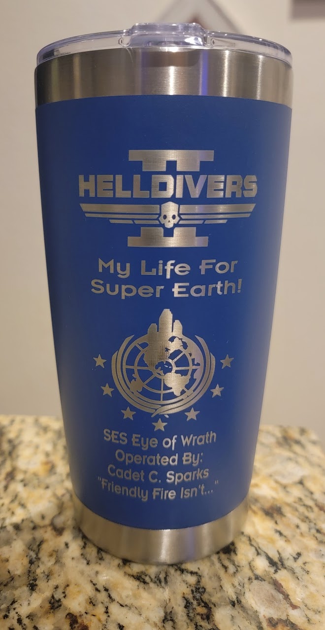 Custom Engraved Insulated Tumbler 20oz