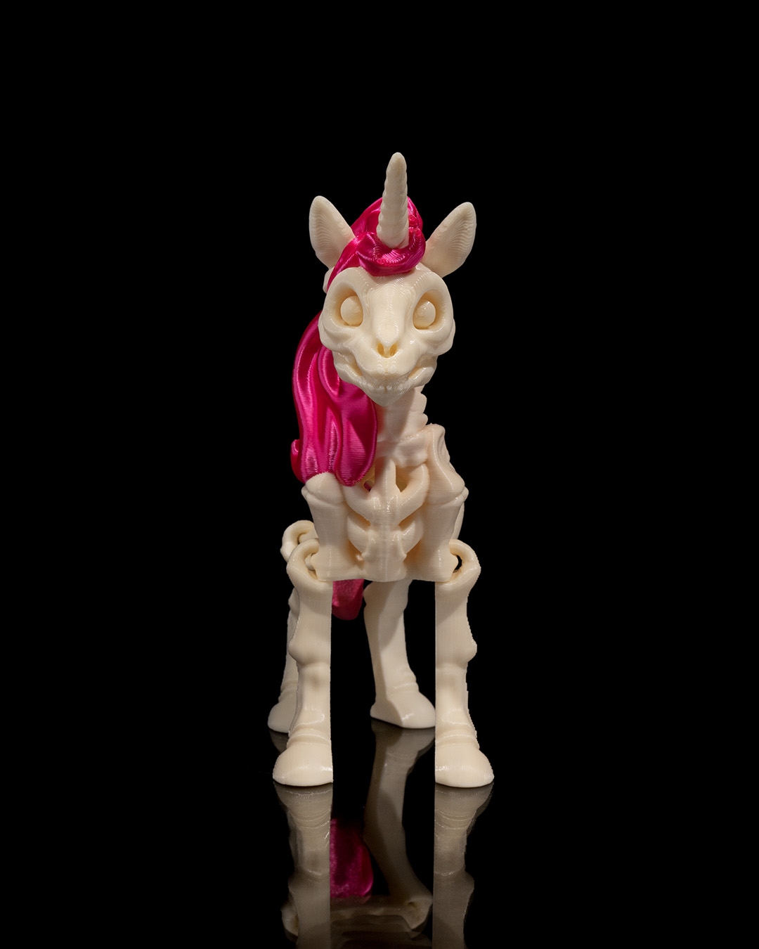 Skeletal Unicorn Figurine