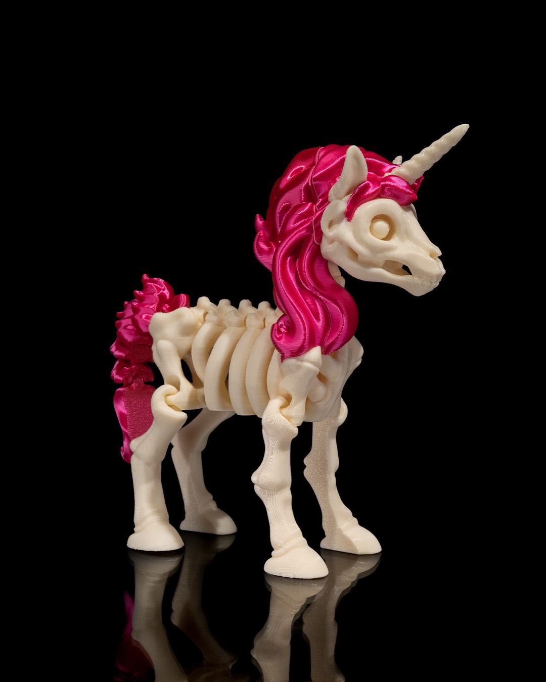 Skeletal Unicorn Figurine
