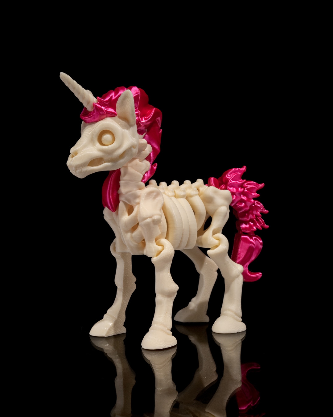 Skeletal Unicorn Figurine