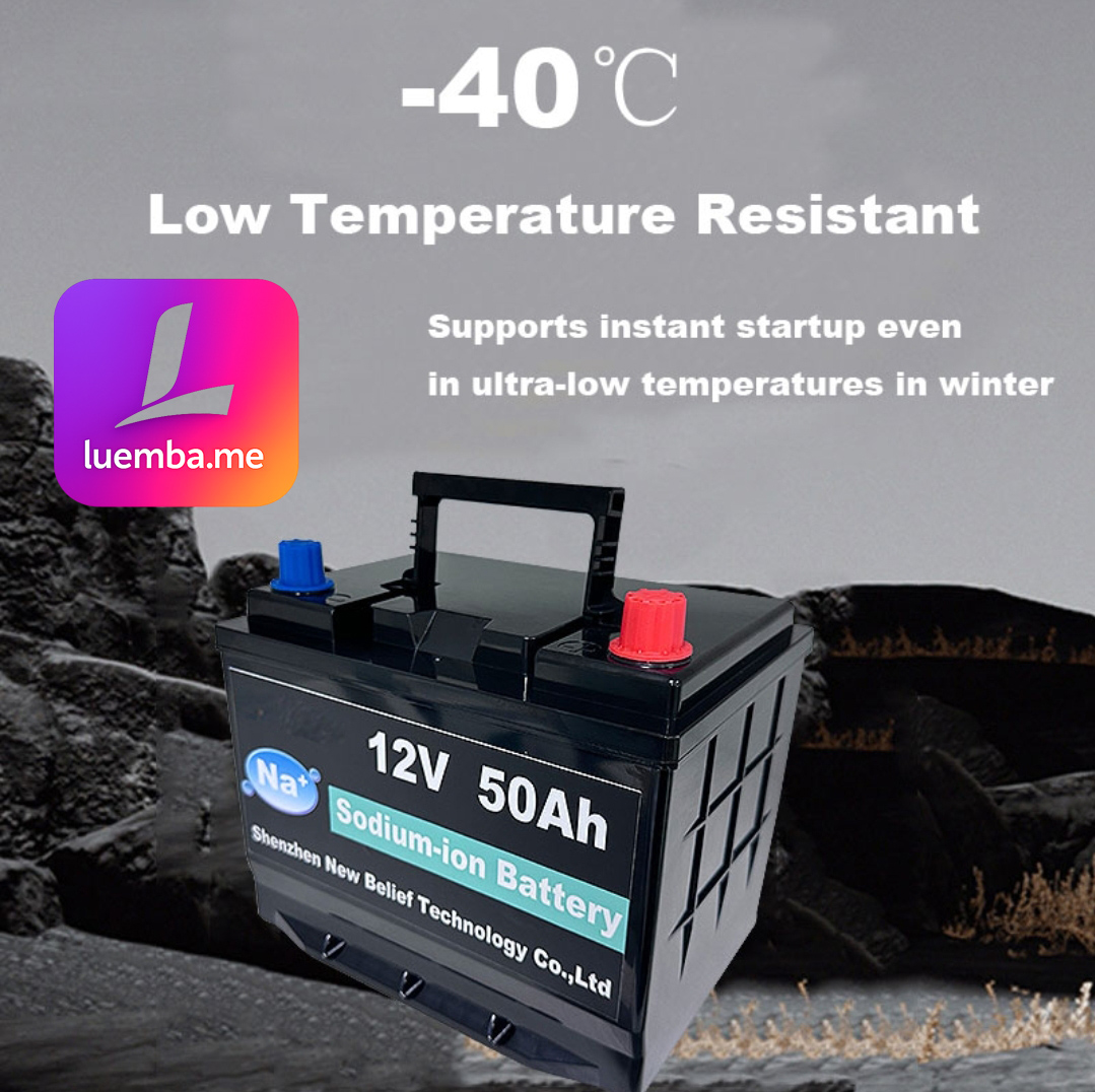 🔋 Batería de Arranque de Sodio para Automóvil 12V 50Ah