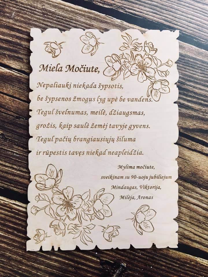 Sveikinimų lentelė Nr. 3