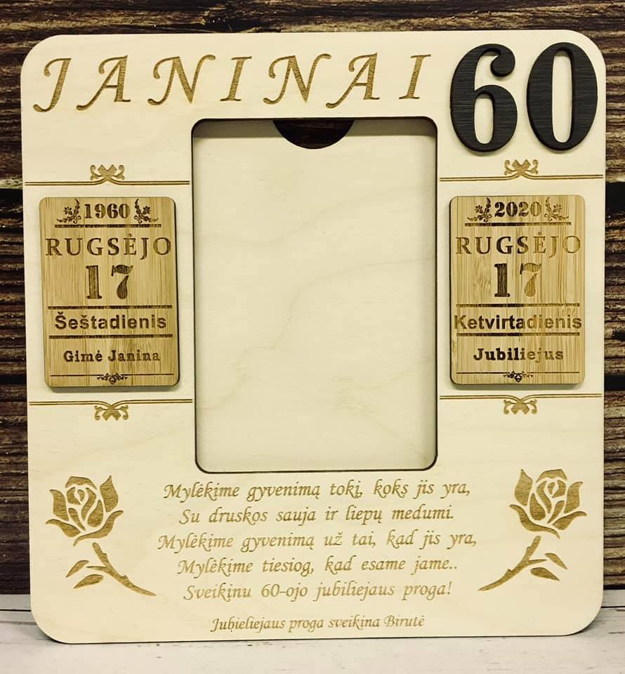 Jubiliejinis rėmelis su foto Nr. 4