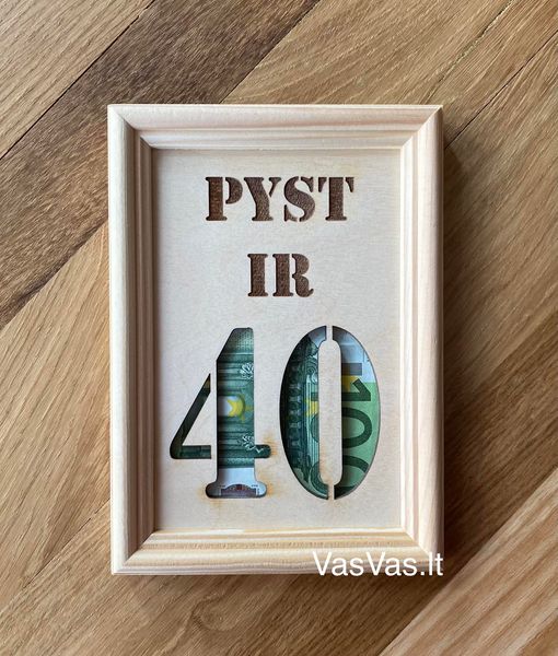 Jubiliejinis rėmelis pinigams Nr 2