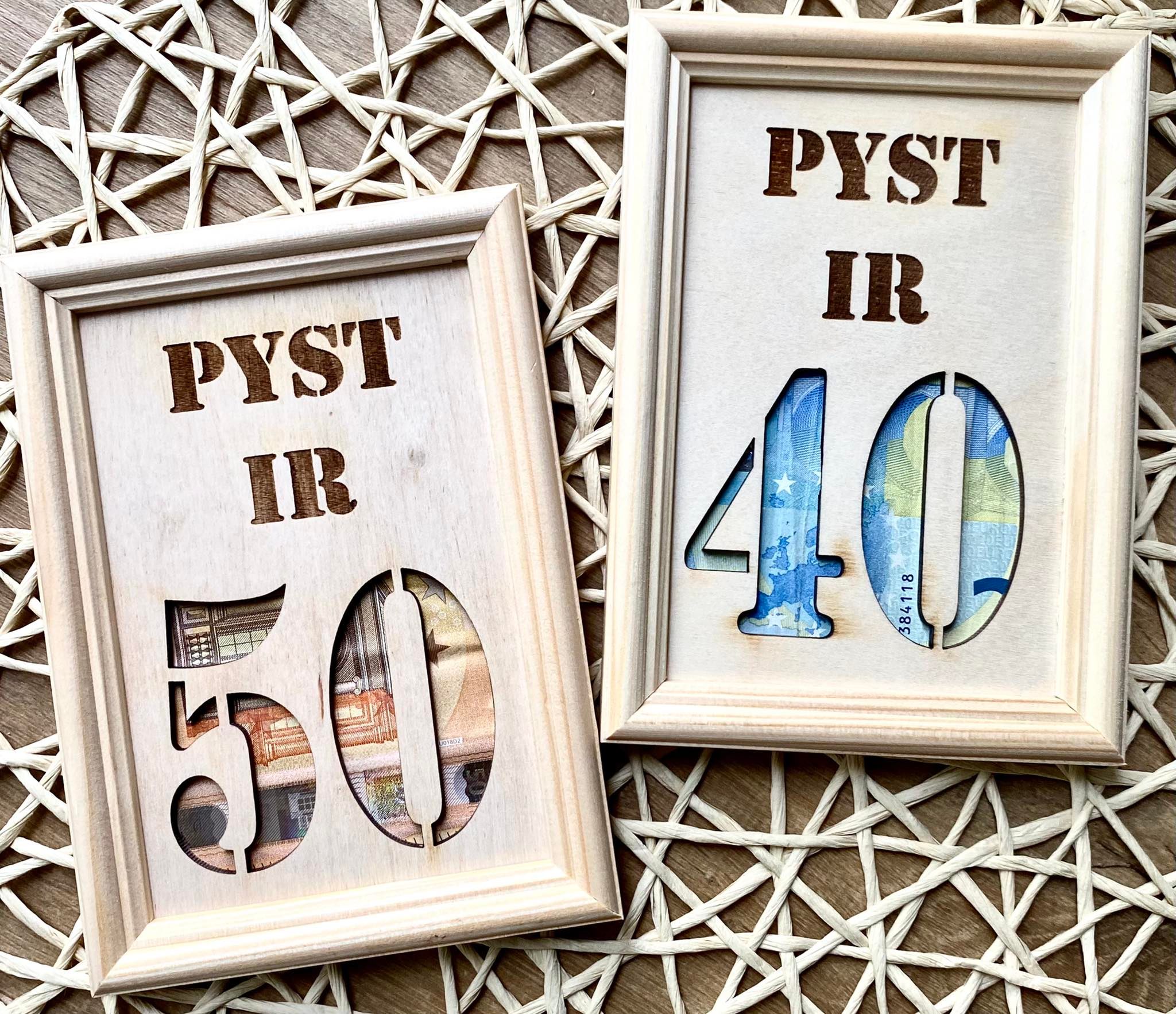 Jubiliejinis rėmelis pinigams Nr 2