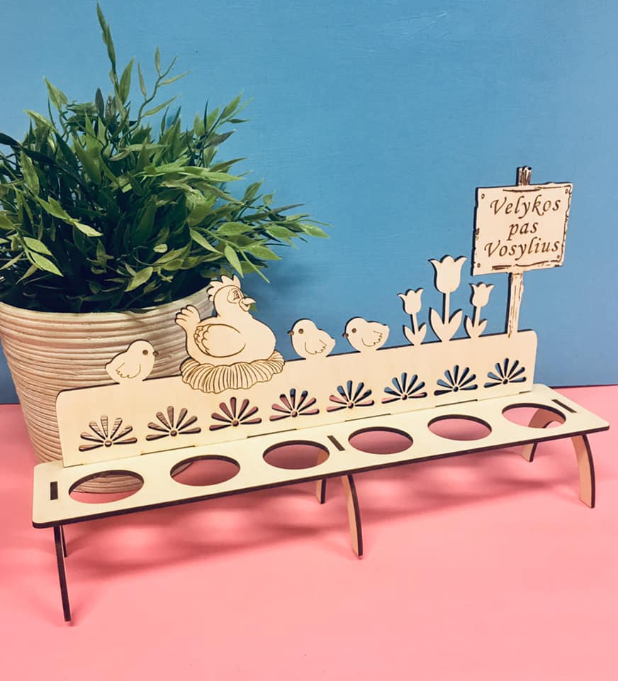 Vėlykinis kiaušinių dėklas Nr. 1