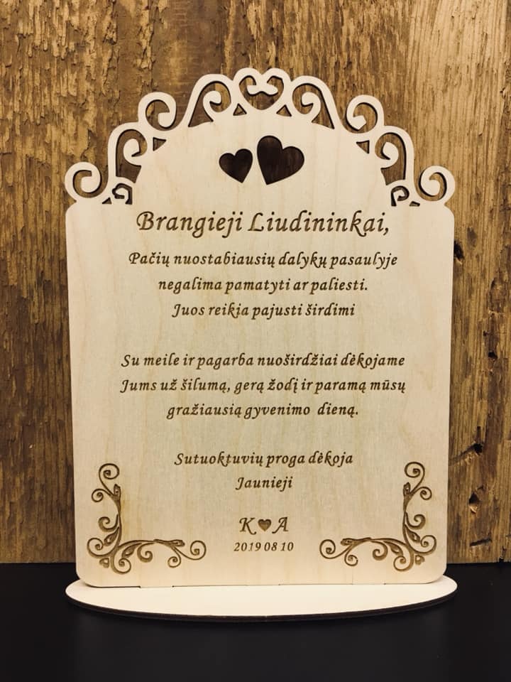 Vestuvinis rėmelis be foto Nr. 1