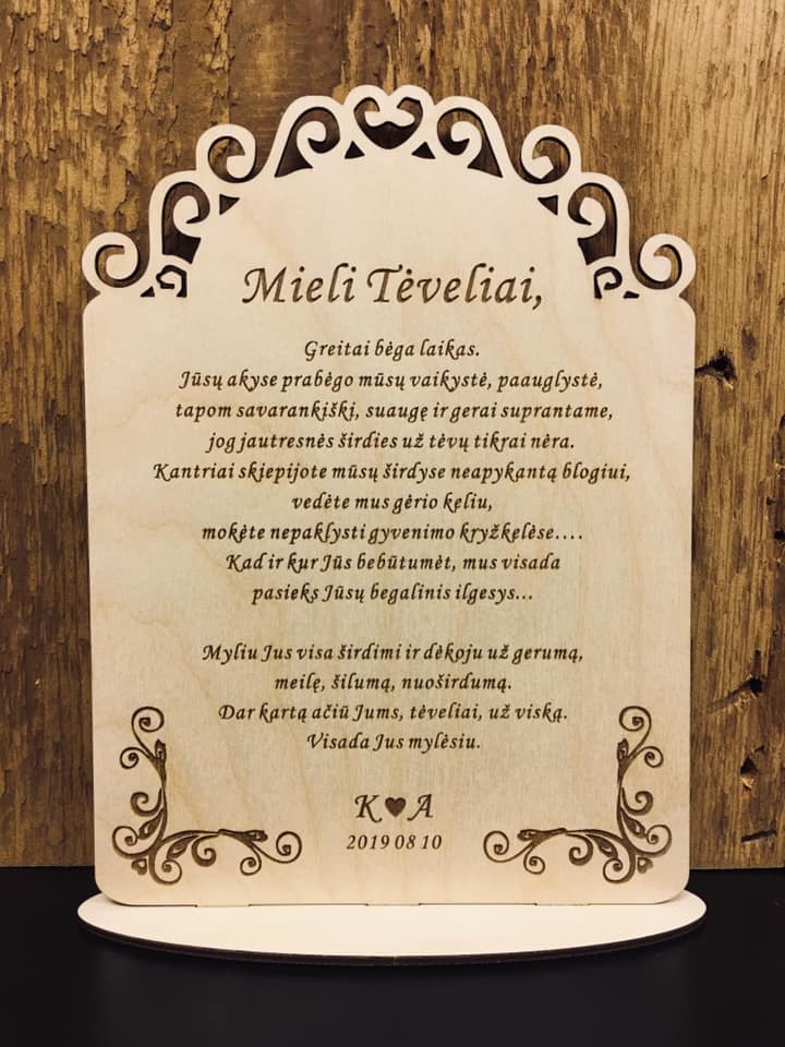 Vestuvinis rėmelis be foto Nr. 3