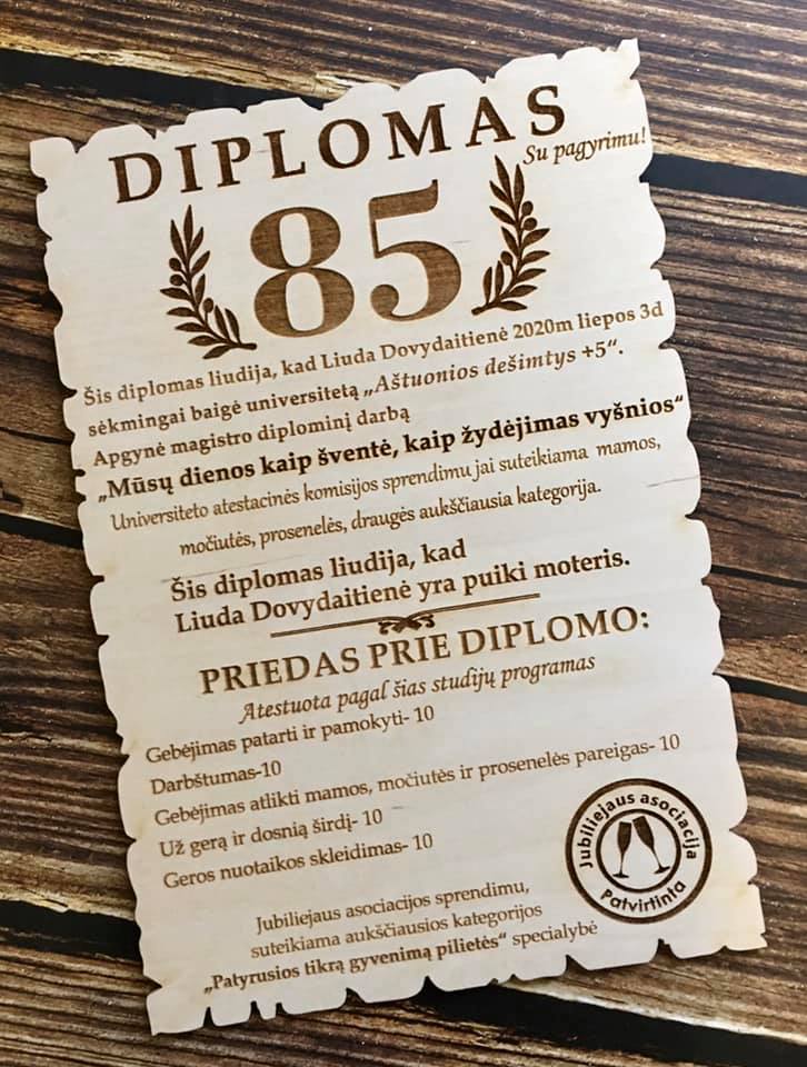 Lentelė su užrašu Nr. 29