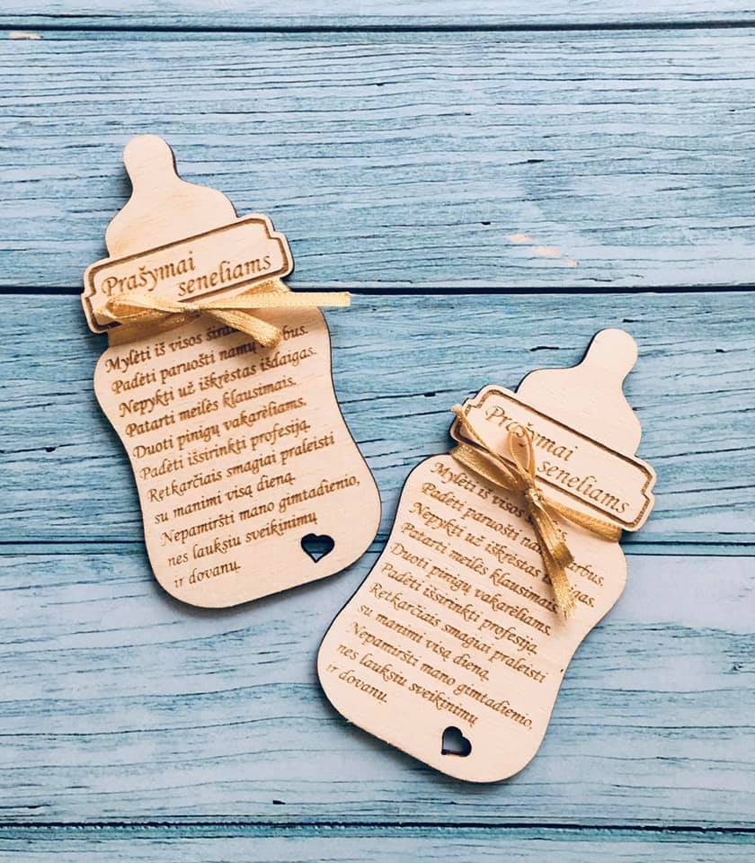 Krikštynų buteliukai Nr. 1