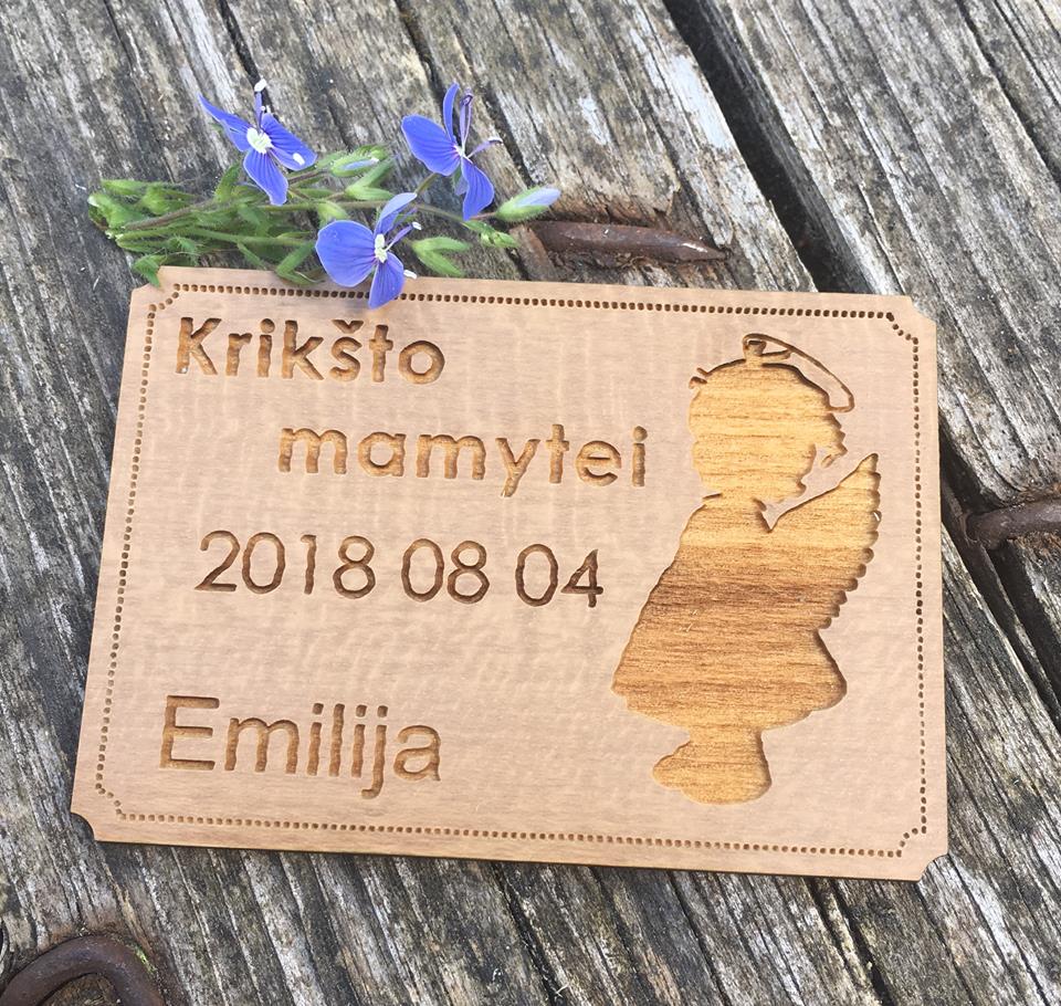 Krikštynų kvietimas Nr. 1