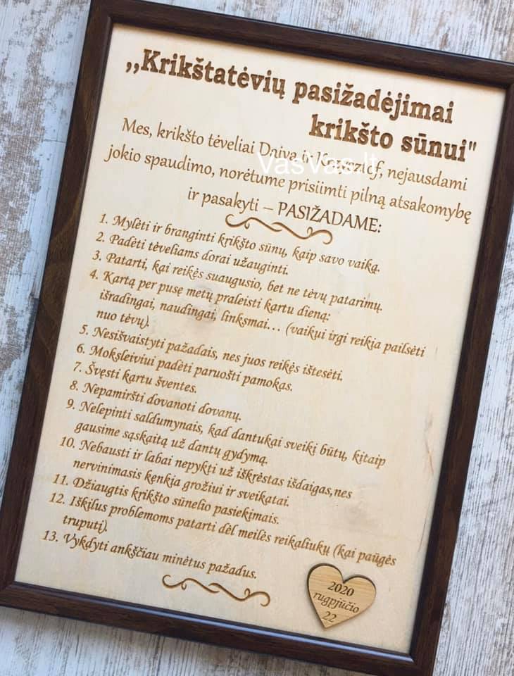 Krikštynų rėmelis Nr. 9