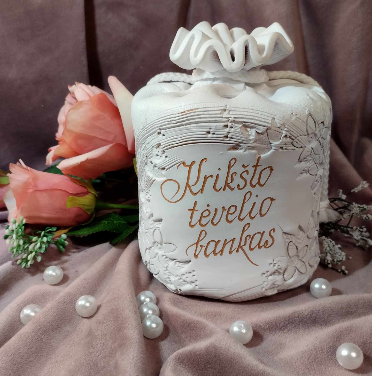 Krikšto tėvelio bankas-taupyklė