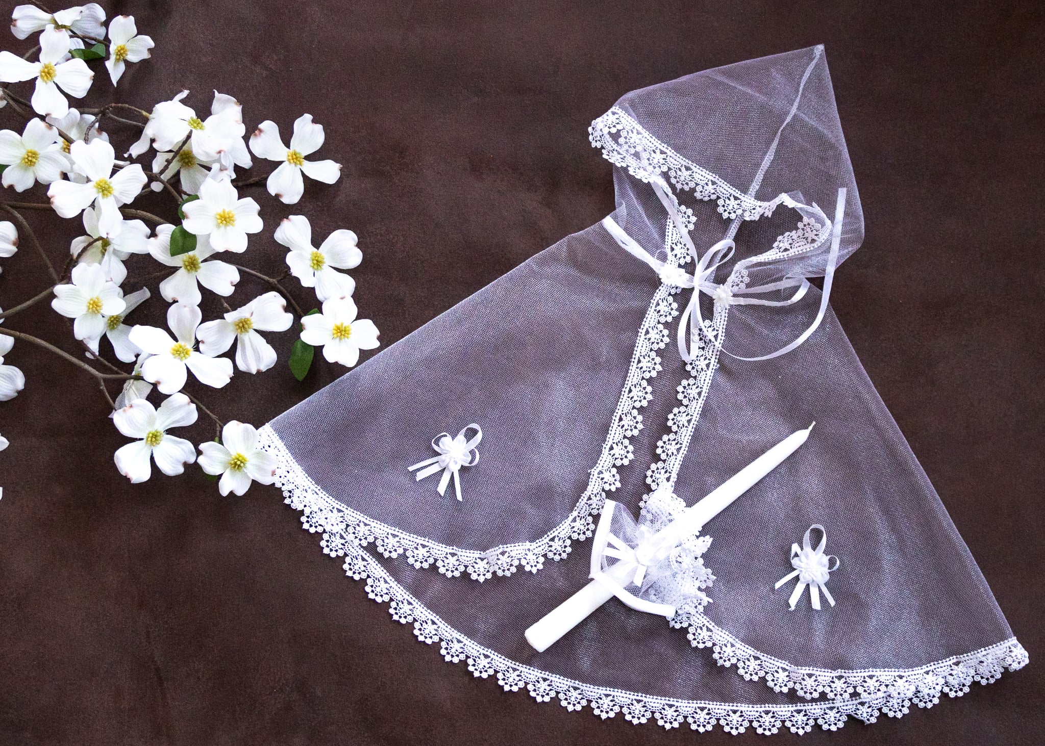 Krikšto skraistė su gobtuvu Nr.8