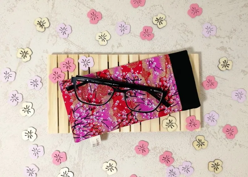 Étui à lunettes rouge