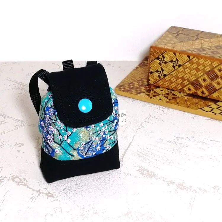 Mini-sac Kyoto bleu