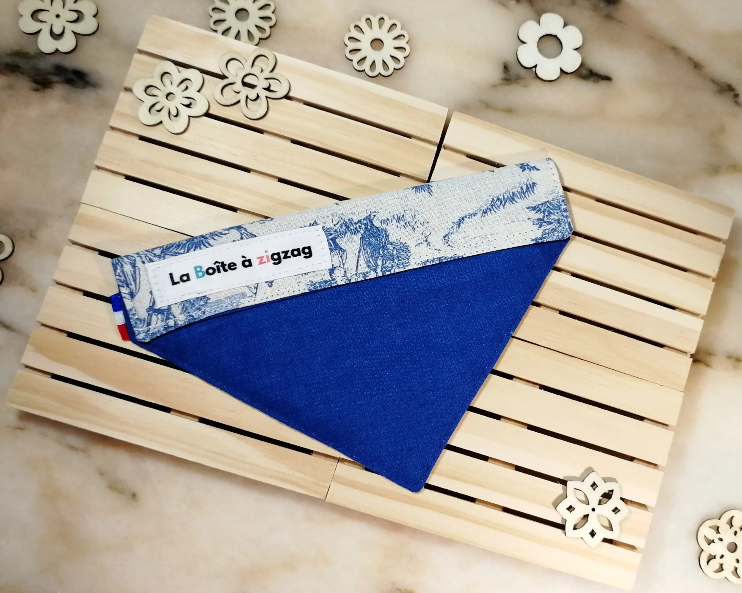 Accessoires pour chien toile de Jouy