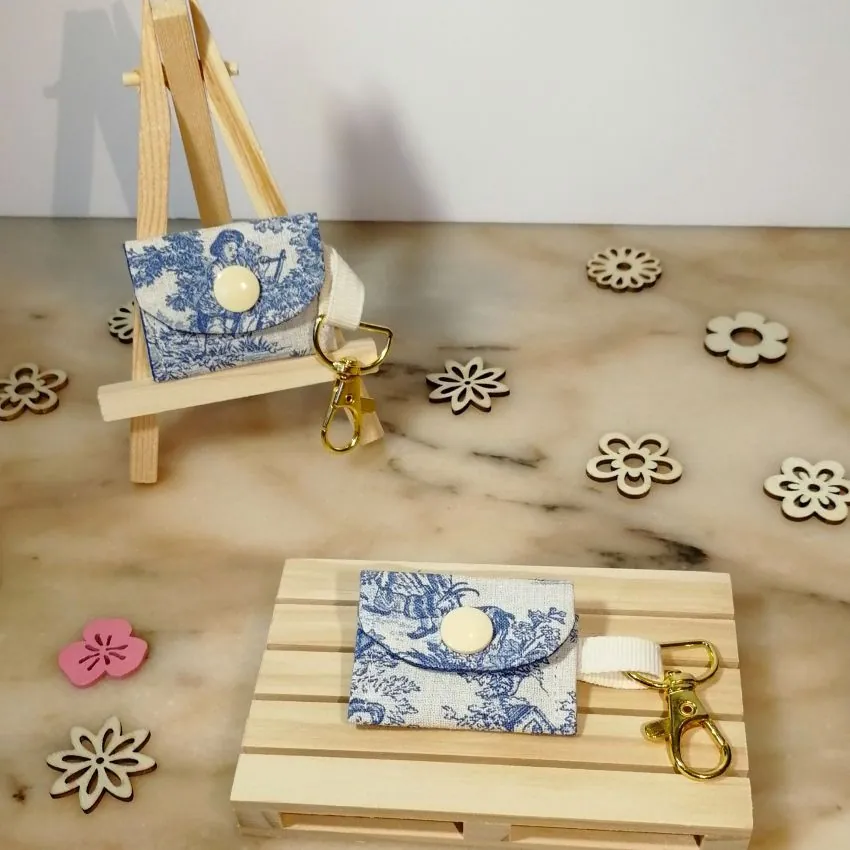 Porte-jeton toile de Jouy