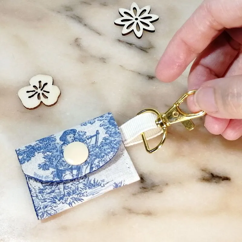 Porte-jeton toile de Jouy