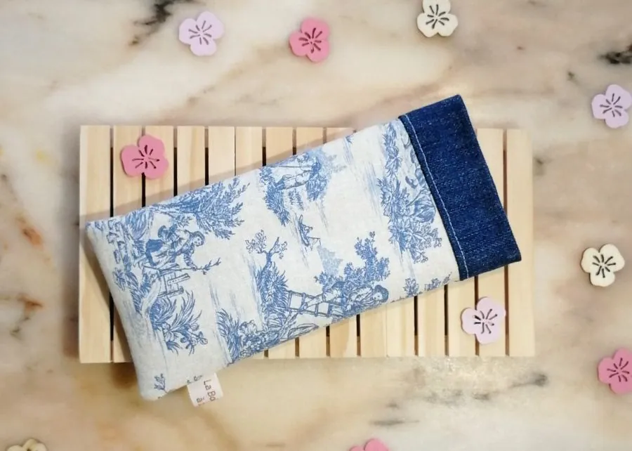 Étui à lunettes toile de Jouy