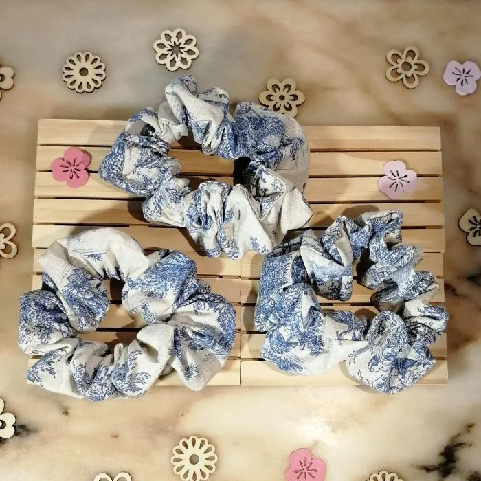 Chouchou toile de Jouy