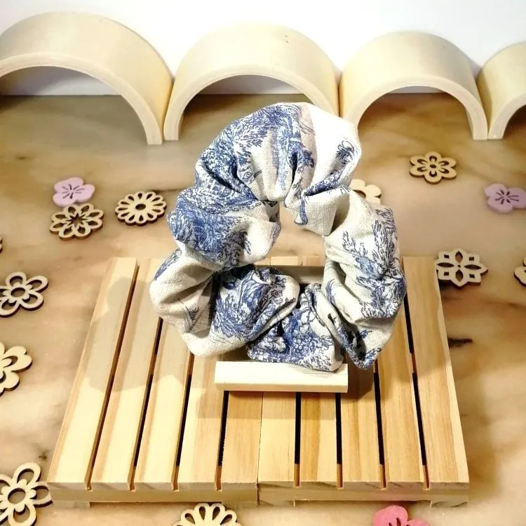 Chouchou toile de Jouy