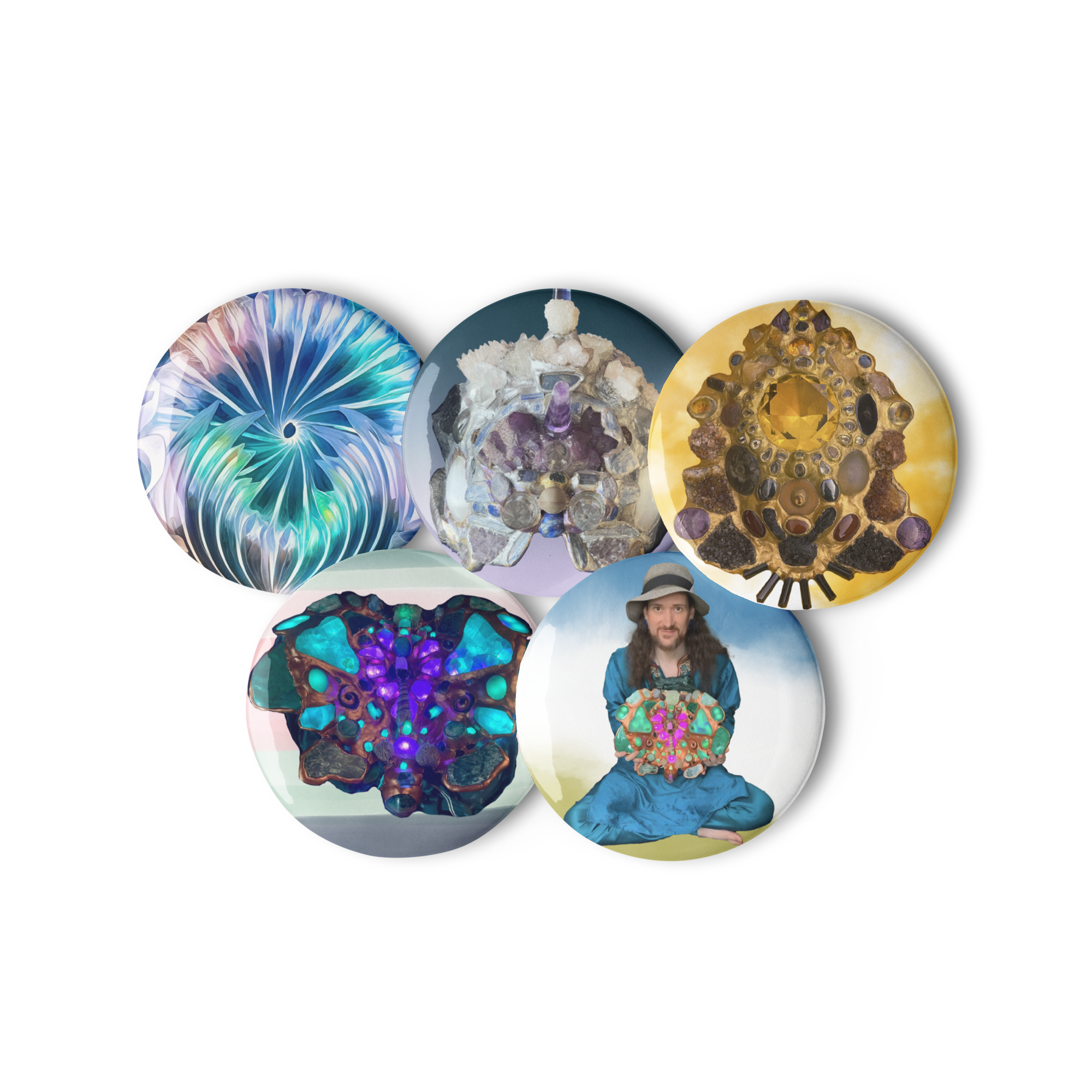 Mani Mokshaaya Set of pin buttons