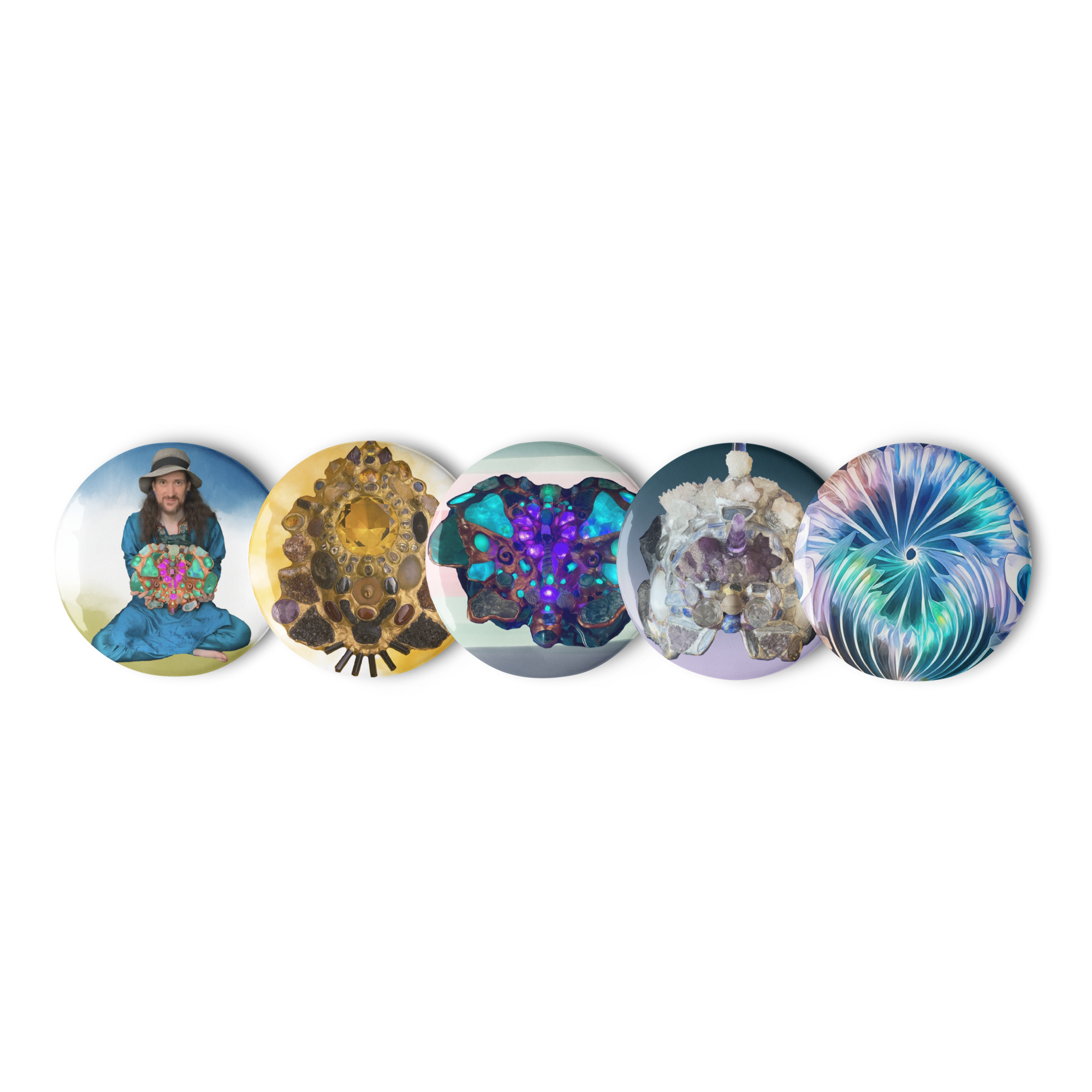 Mani Mokshaaya Set of pin buttons