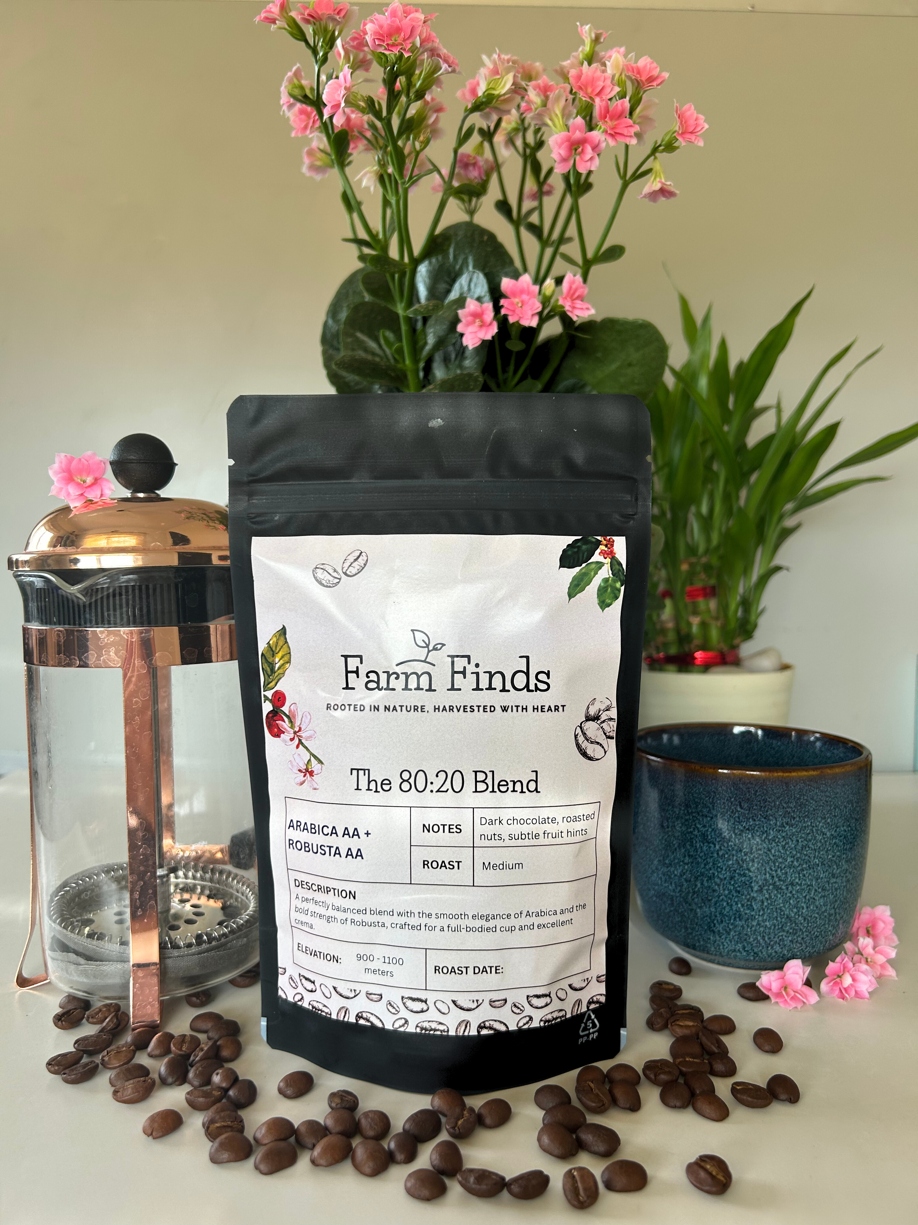 The 80:20 Blend : MEDIUM ROAST BEANS