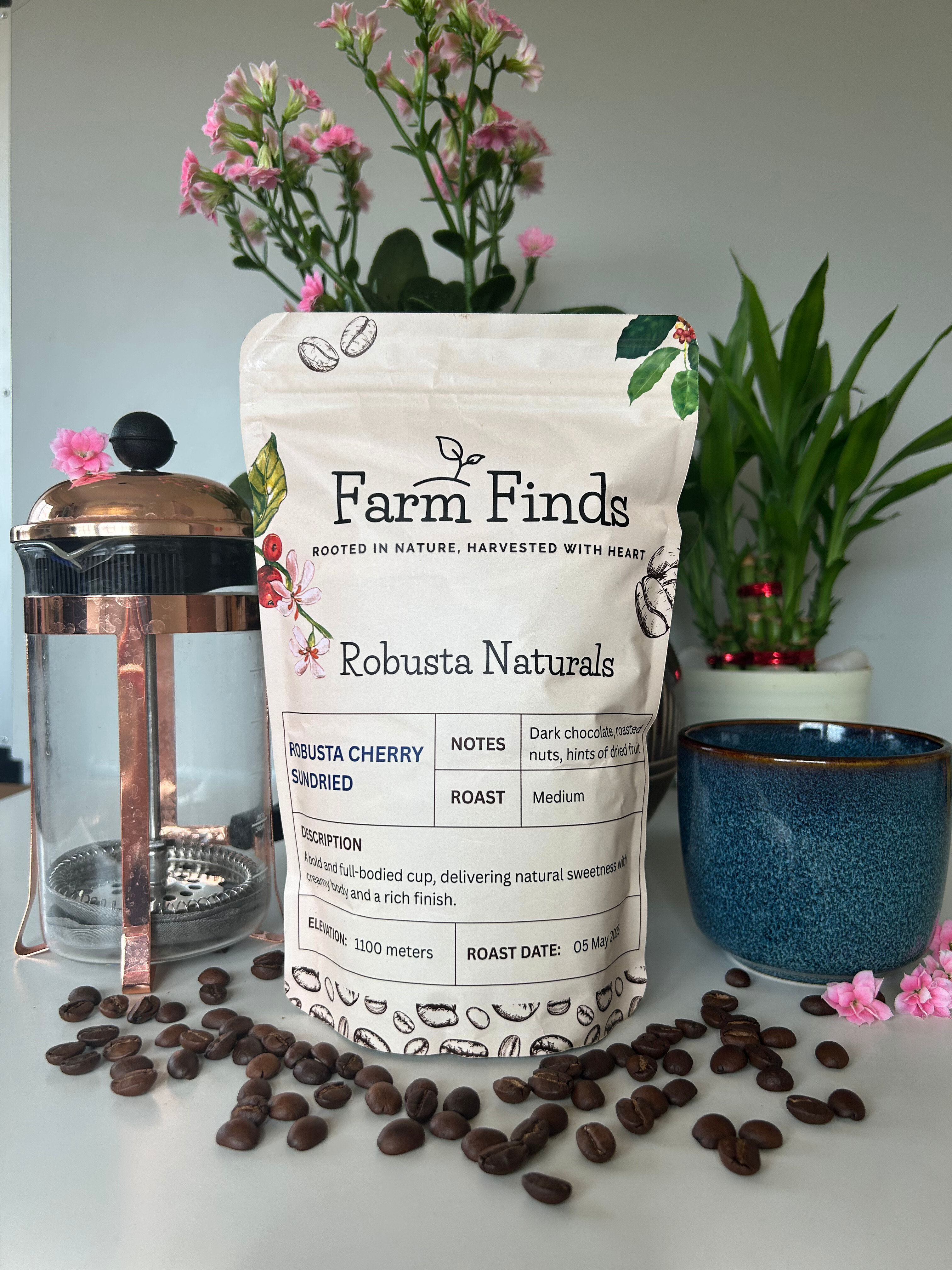 Robusta Naturals: MEDIUM ROAST BEANS