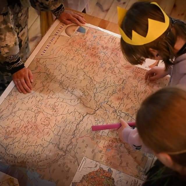 Sieninis Lietuvos reljefo žemėlapis M 1:400 000 (A0 formato)