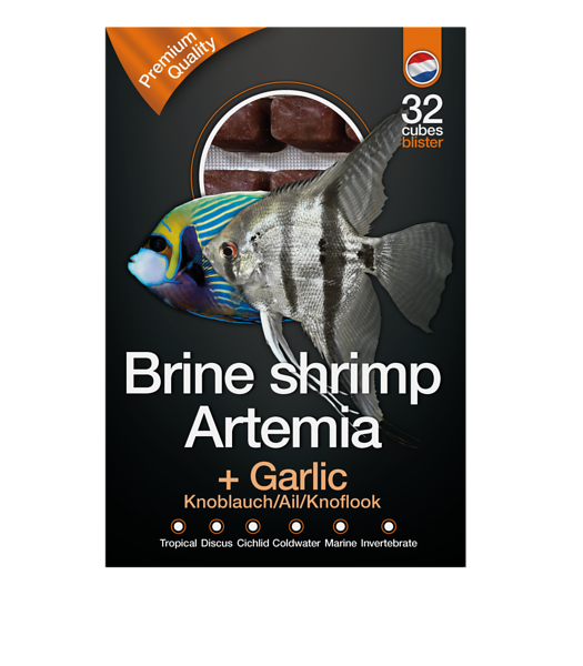 Brine shrimp/ artemia + garlic
