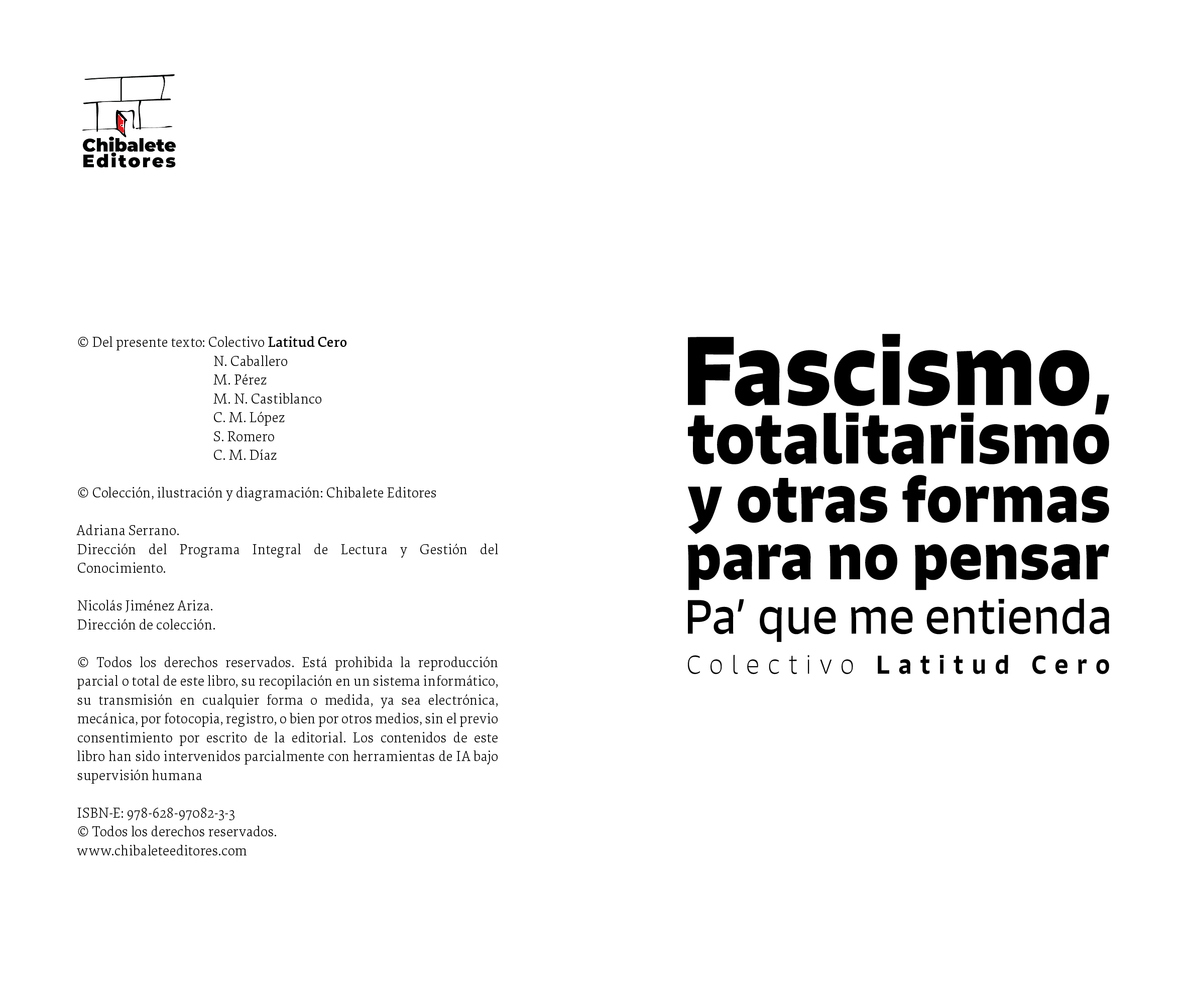 Fascismo, totalitarismo y otras formas para no pensar
