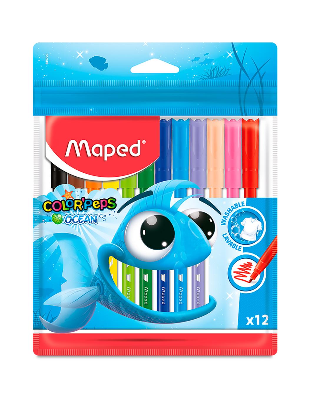 Marcadores Maped Color'Peps Ocean x12