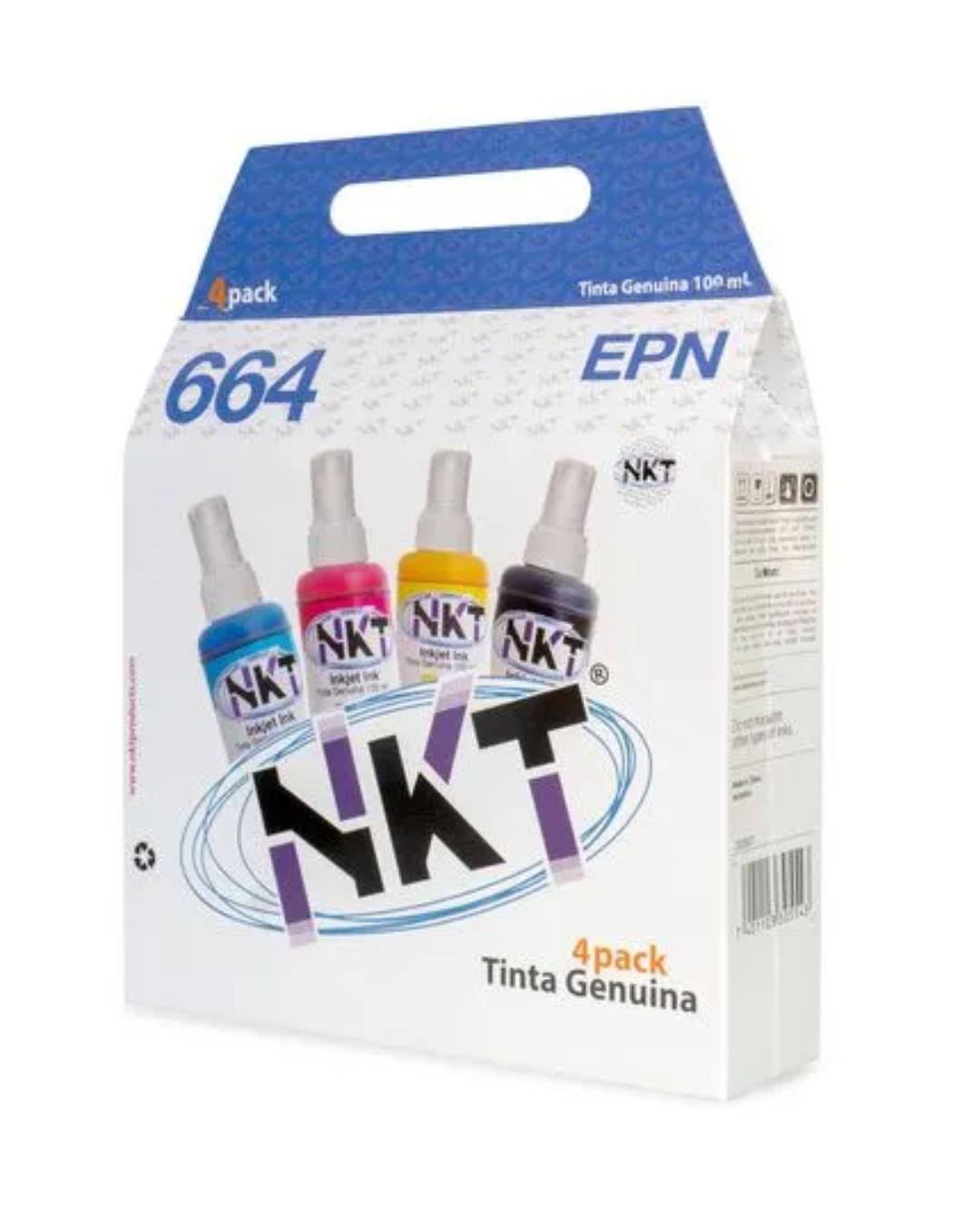 Paquete de Tintas NKT 664 para EPSON
