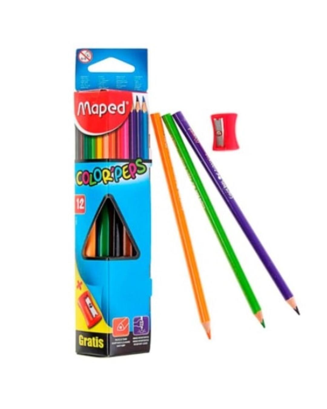 Lápices de colores Maped 12 piezas