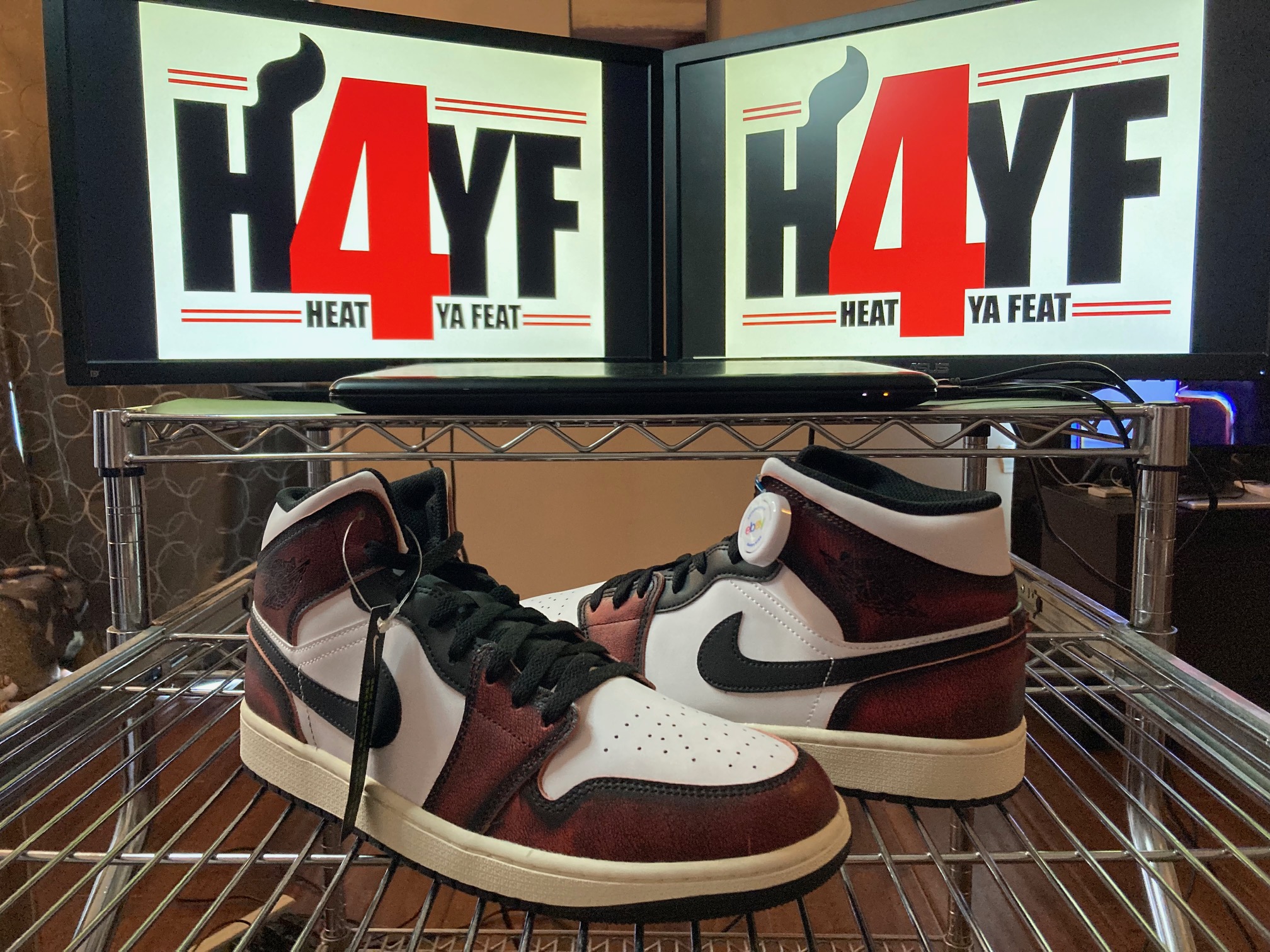Air Jordan 1 Mid “Wear-Away” Sz 12