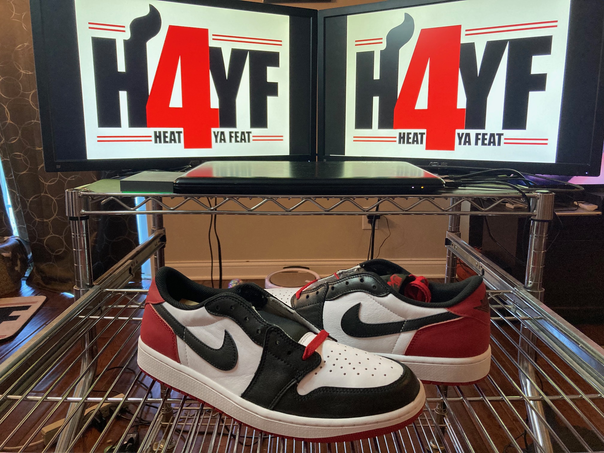 Air Jordan 1 Low OG “Black Toe” Sz 12