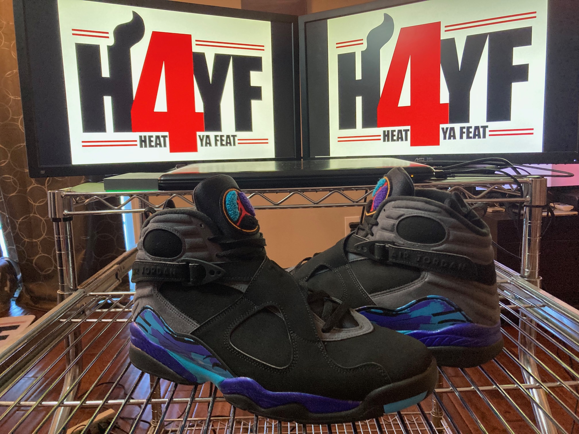 Air Jordan 8 Retro "Aqua" 2015 Sz 12