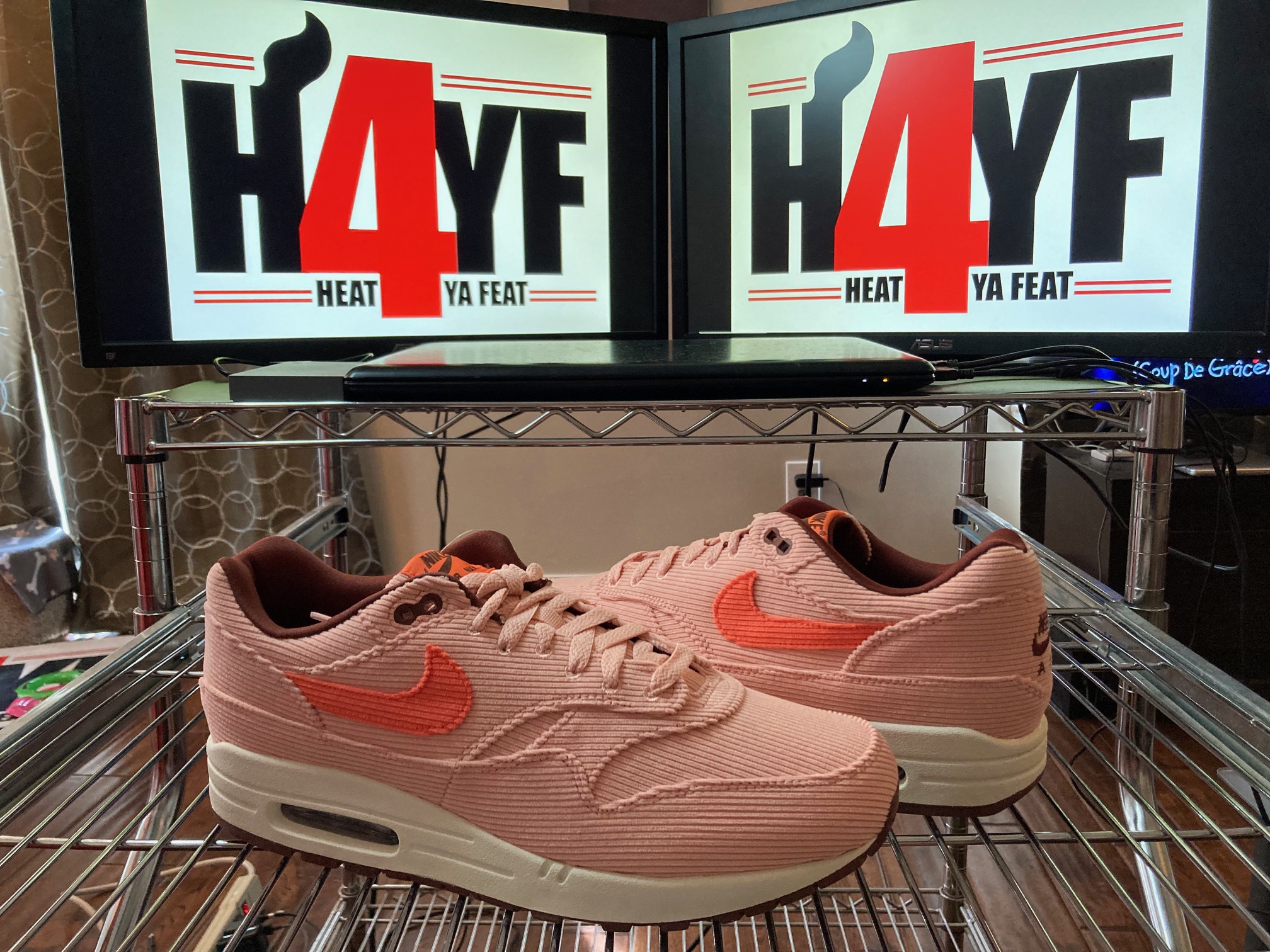 Nike Air Max 1 “Coral Stardust Corduroy” Sz 12