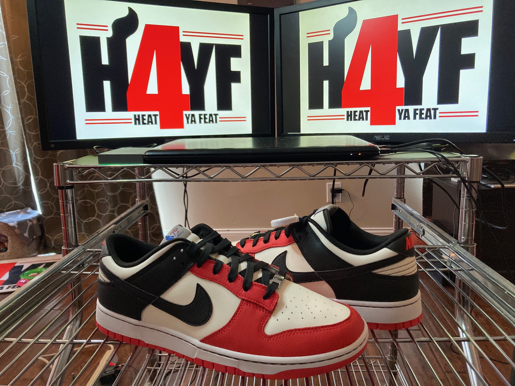 Nike Dunk Low Retro x NBA “Chicago” Sz 12