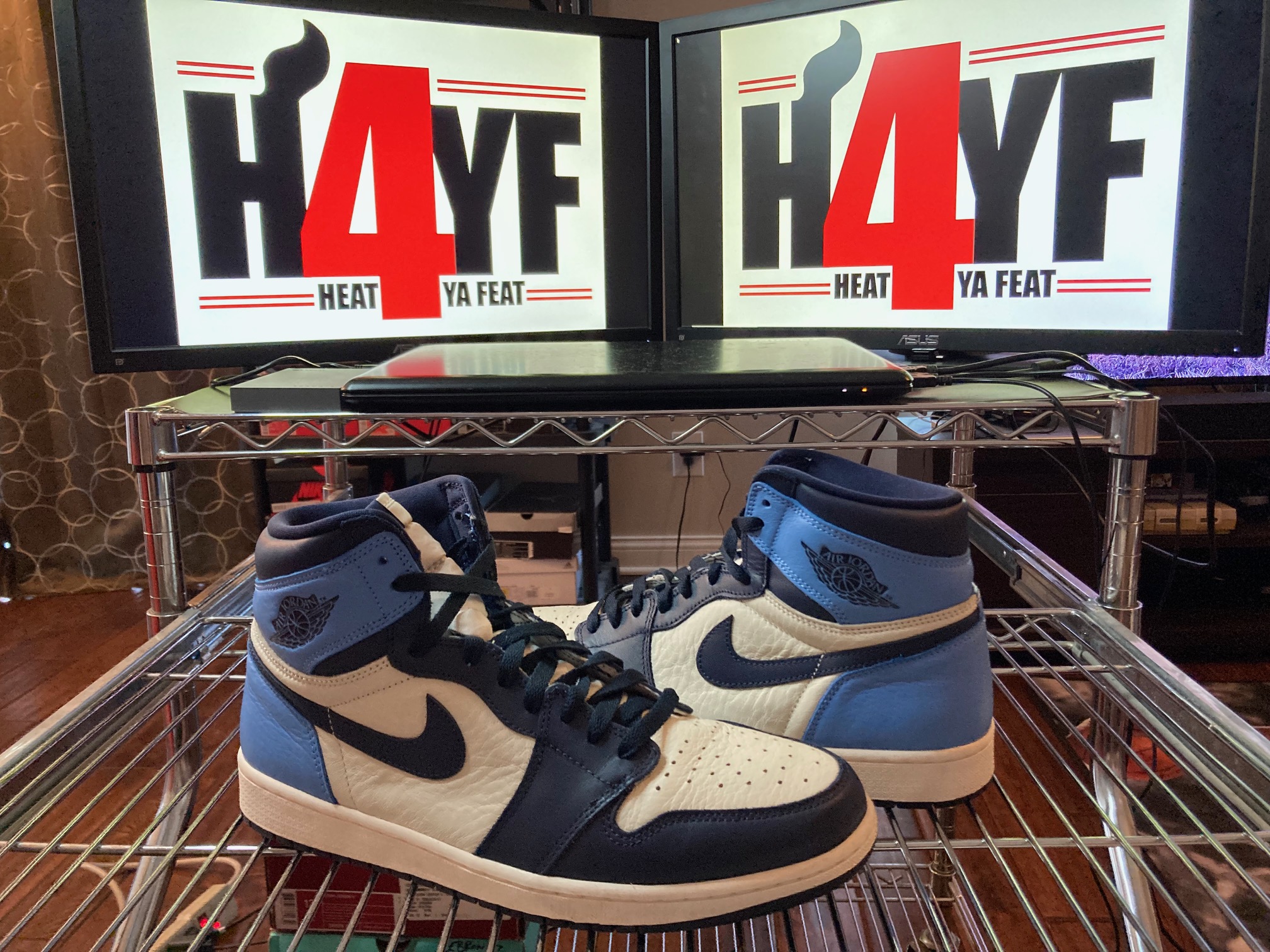 Air Jordan 1 Retro High OG "Obsidian" Sz 12