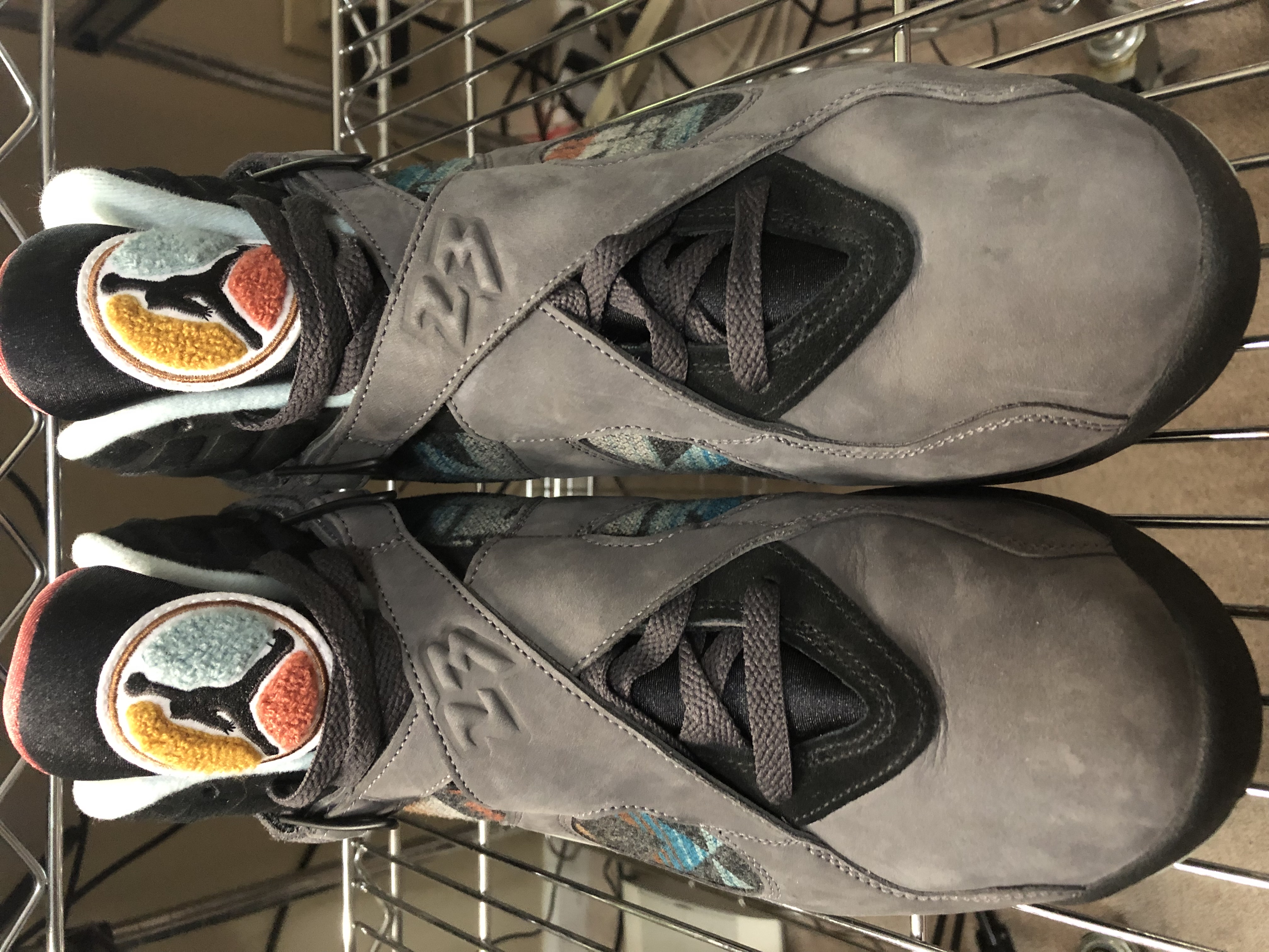 Air Jordan 8 N7 Pendleton Sz 12