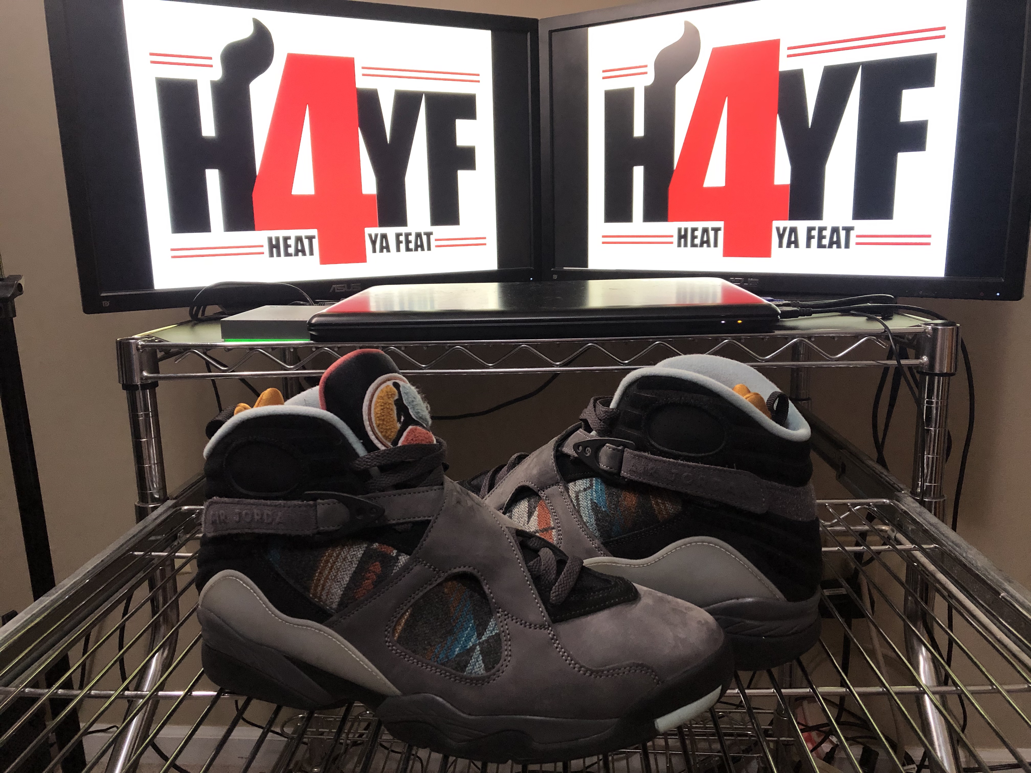 Air Jordan 8 N7 Pendleton Sz 12