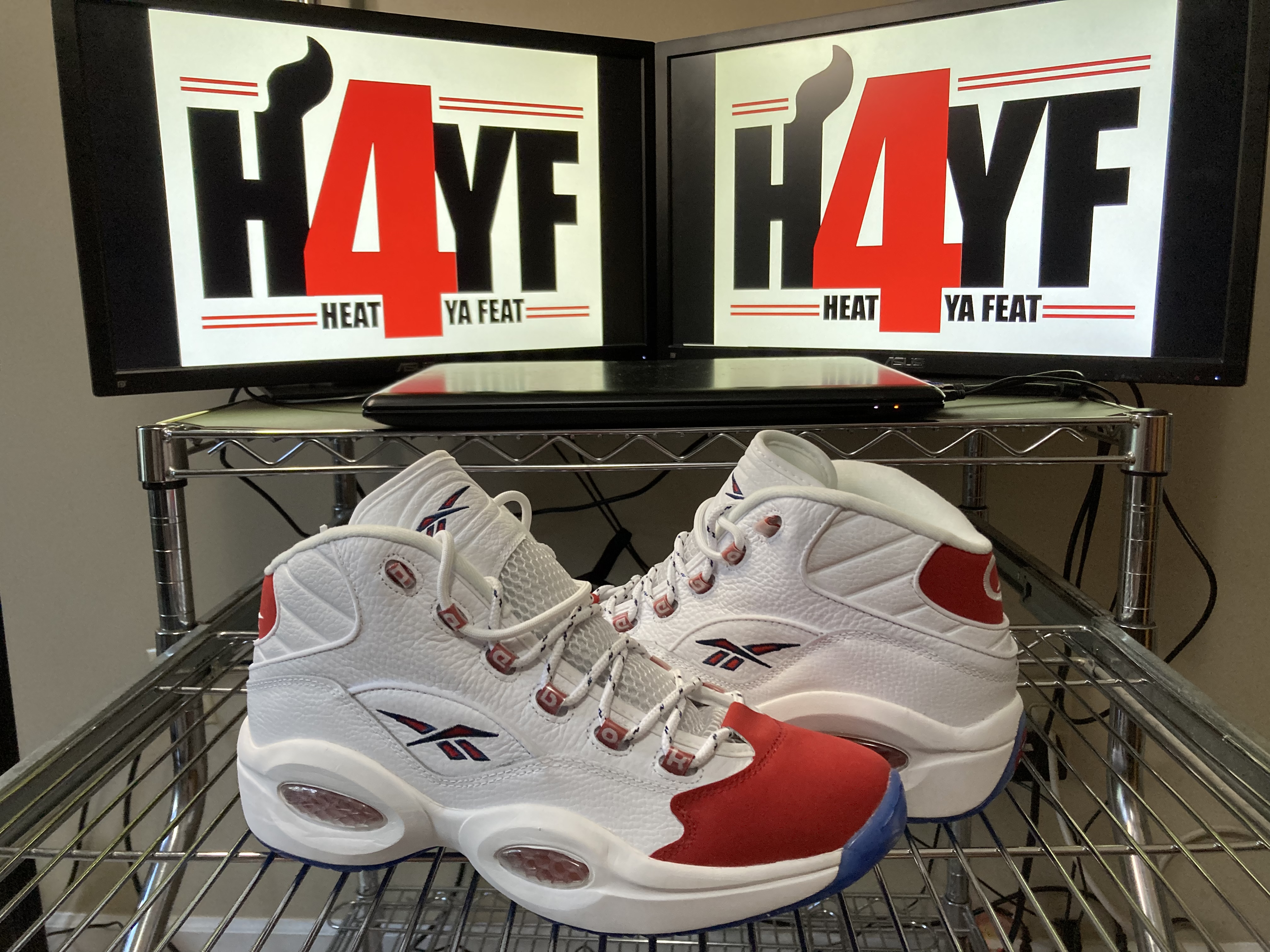 Reebok Question Mid OG “Red Toe” Sz 12