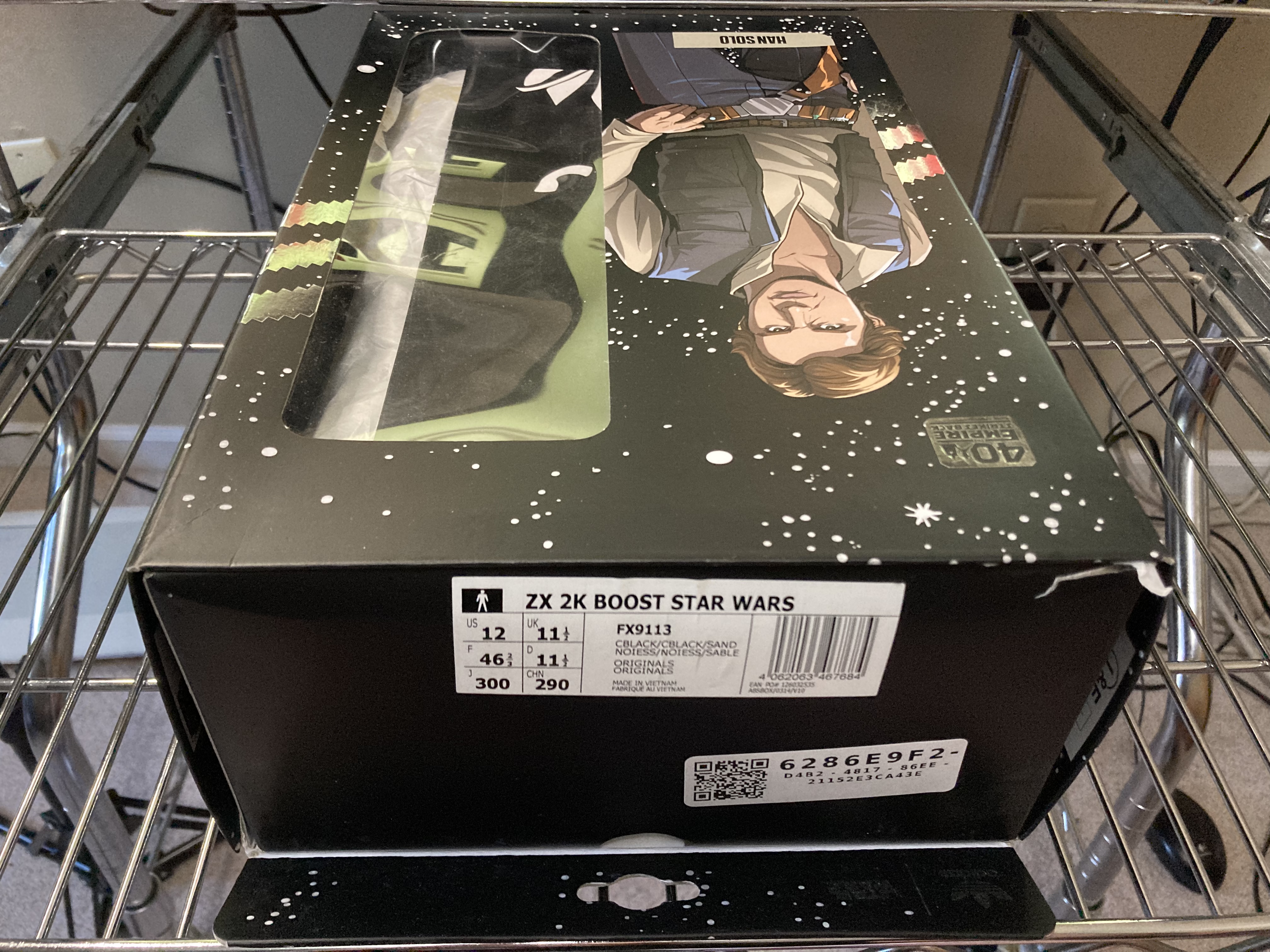 Adidas ZK 2K Boost Star Wars Han Solo Sz 12