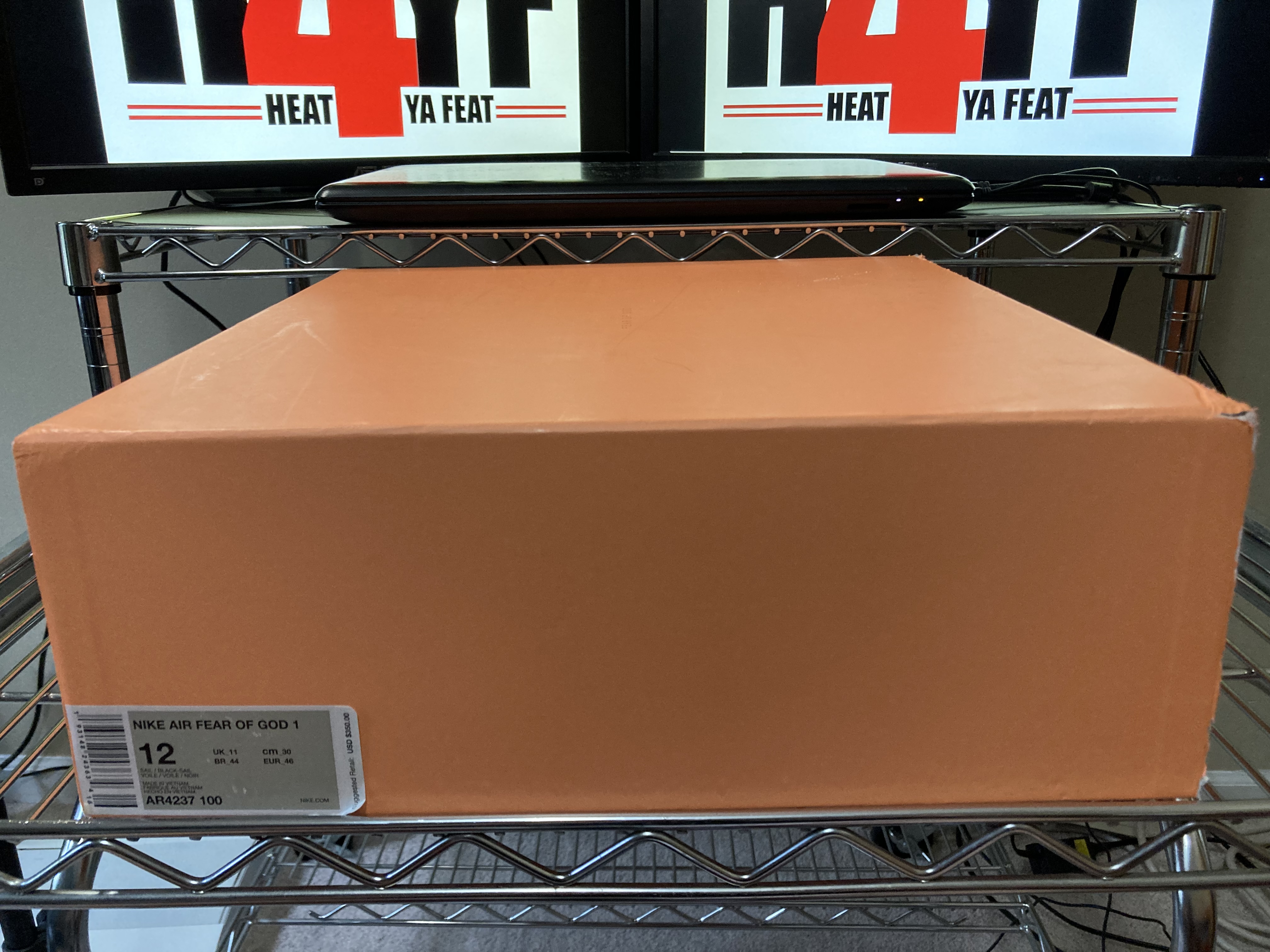 Nike Air Fear of God 1 "Sail" Sz 12