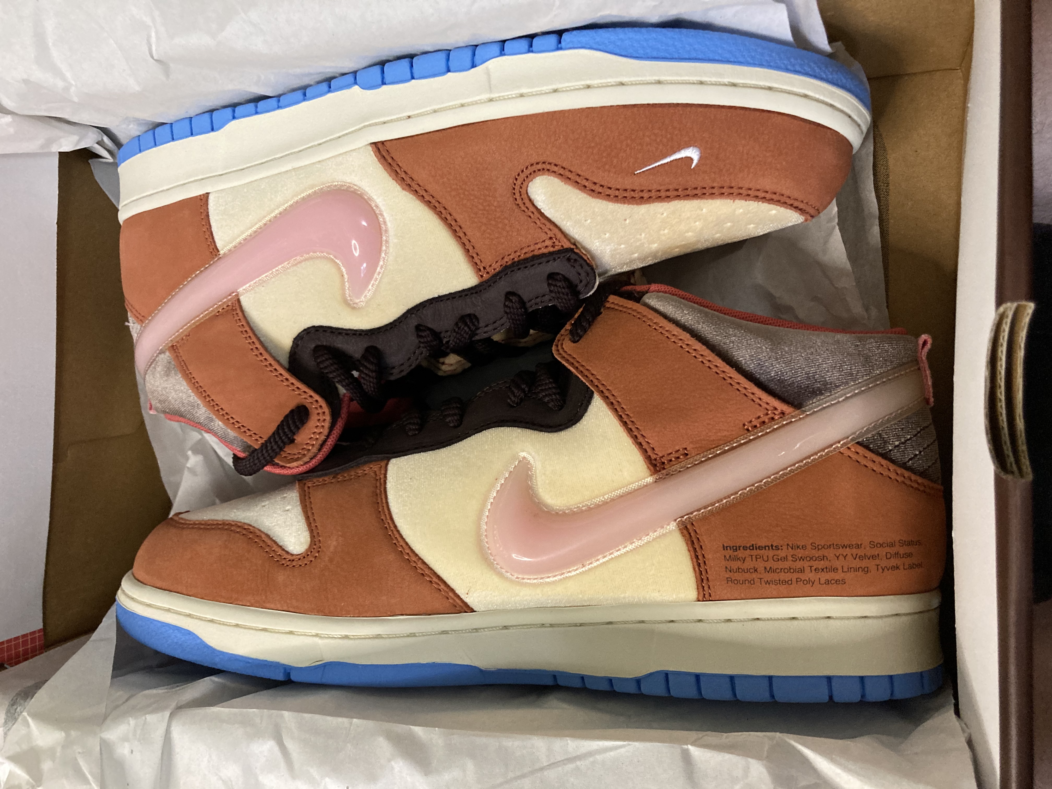 Nike Dunk Mid x Social Status “Chocolate Milk” Sz 12