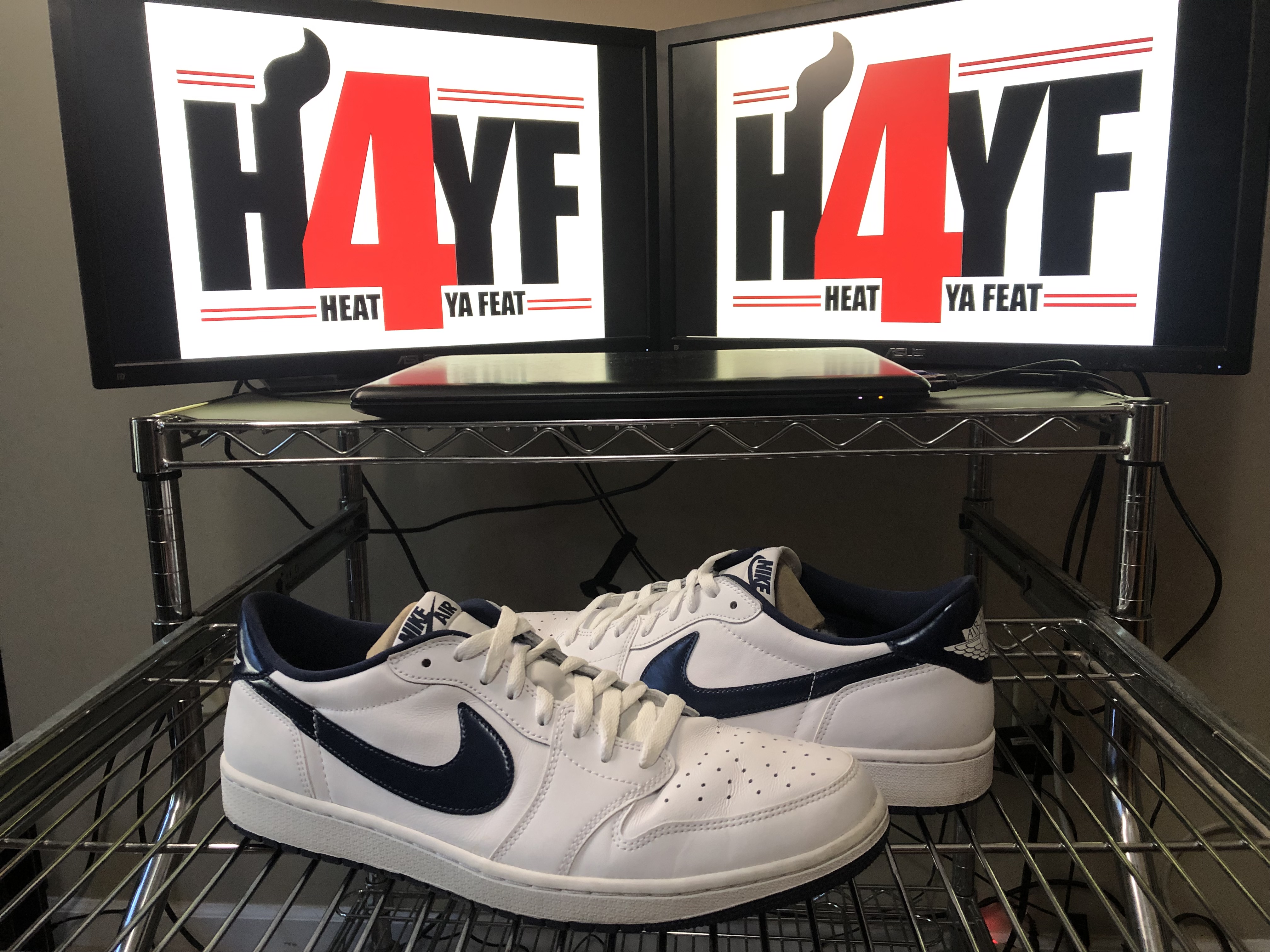Air Jordan 1 Retro Low "Metallic Blue" Sz 13