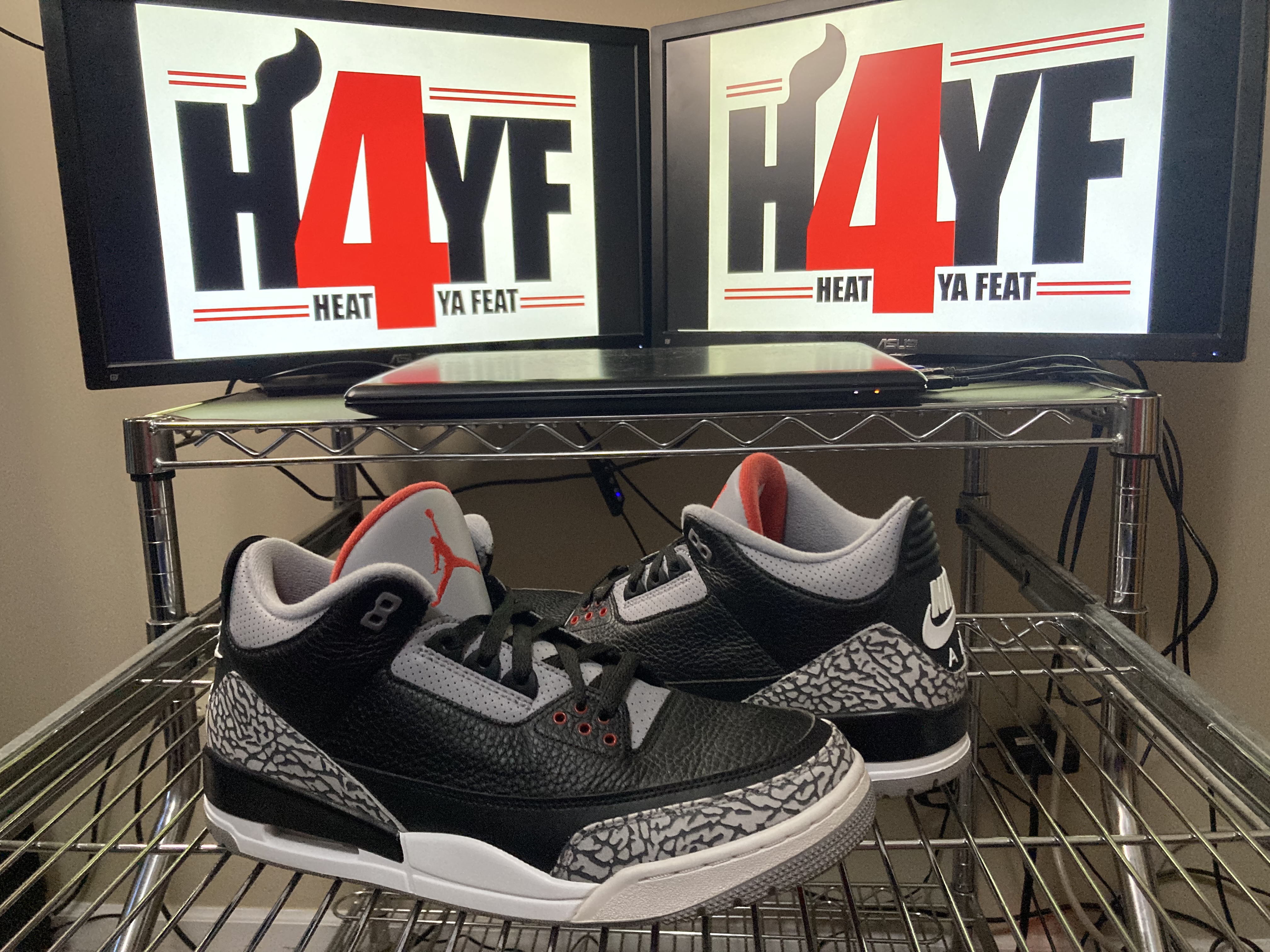Air Jordan III "Black Cement" 2018 Sz 12